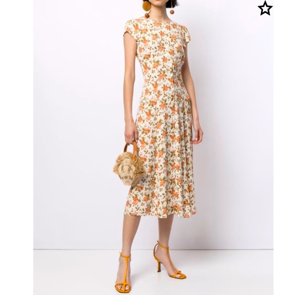 New 8 REFORMATION Fauna Floral Dress. NWOT